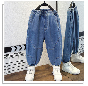 Western Style Casual Denim Kids Clothing Sets Cool <strong>Boy</strong> Long Sleeves Two Piece Set 8 Y Blue Cowboy Birthday Children's <strong>Suit</strong> - Product Image 6