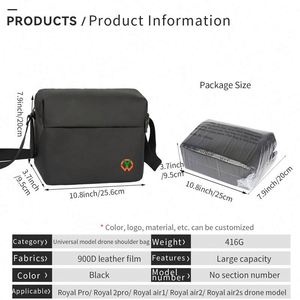 กระเป๋าใส่ DJI Mini SE แบบสะพายไหล่ รุ่นสั่งทำพิเศษจากโรงงาน BSCI สำหรับ DJI Mavic - Product Image 5