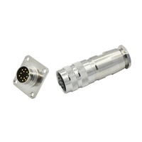Serie M16 IP67 2 3 4 5 6 7 8 12 14 19 24 Pin M16 Conector circular impermeable Conector de montaje en campo
