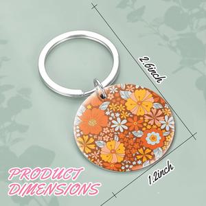 Porte-clés en MDF personnalisables à sublimation, imprimables, avec logo couleur et forme sur mesure, impression par transfert thermique double face, durables, pour anniversaire - Product Image 4