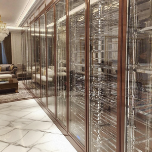 סלון מסחרי מודרני מותאם אישית סלון נירוסטה זכוכית ארון קריר עם טמפרטורה קבועה ידידותי לסביבה - Product Image 5