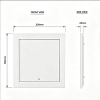 Système de CVC de bureau moderne, caches muraux, panneaux de plafond en alliage d'aluminium, accès à la maintenance des conduits, rectangle, climatisation centrale