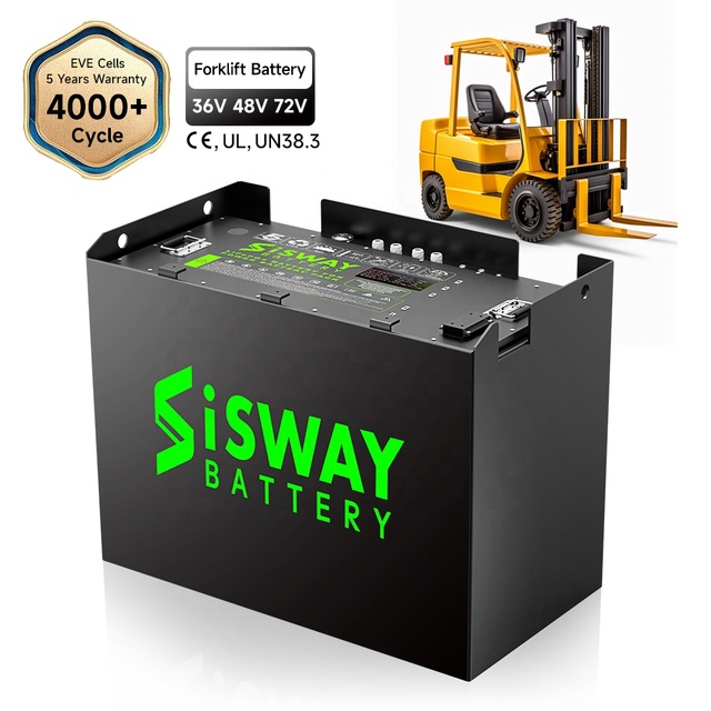 High Performance Forklift Lithium Battery 24V 36V 48V 72V 80 Volt 100Ah 210Ah 460Ah Lifepo4 Grade a Cell with Power Solutions