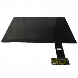 Oke kim loại khung 15/18.5/21.5/27/32 inch LCD/LED hiển thị pcap màn hình cảm ứng màn hình PC với kính cường lực Bảng điều chỉnh