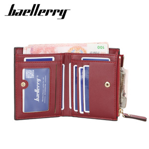 กระเป๋าสตางค์สั้นผู้หญิง Baellerry หนัง PU พิมพ์ลายตัวอักษร กระเป๋าใส่เหรียญอเนกประสงค์พร้อมซิป ใช้ได้ทุกวัน - Product Image 2