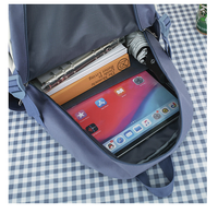 Sac à dos scolaire pour adolescents personnalisé avec logo, 3 pièces, léger, imperméable, multi-poches, sac à dos décontracté pour l'école