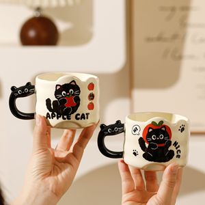 Caneca Empilhável Criativa para Gatos, de Alta Qualidade para Uso Doméstico, Resistente a Altas Temperaturas, Segura para Micro-ondas, com Alça, Caneca de Café com Desenho Animado Fofo, Lembrança - Product Image 3