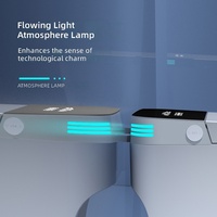 WC intelligent pour femmes, avec fonctions de nettoyage et de séchage, à chasse d'eau par siphon entièrement automatique, en acier inoxydable, pour projets hôteliers et vente en gros