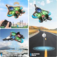 Avion télécommandé en mousse, jouet volant RC, drone de combat, avion RC 360 °   Jouets à basculer pour enfants et adultes