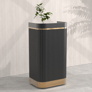 Bán Buôn Phổ Biến Nhỏ Hiện Đại <span class=keywords><strong>L</strong></span> Hình Dạng Văn Phòng Phía Trước Mô Hình Gỗ Văn Phòng Thẩm Mỹ Viện Tiếp Tân Bàn - Product Image 6