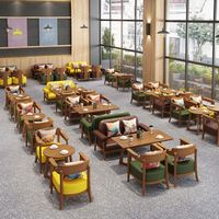 Meubles de style restaurant moderne pour hôtel, café, tables et chaises pour café, sièges de café, banquettes