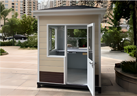 Cabine de sécurité légère en alliage d'aluminium, respirante, préfabriquée pour immeuble de bureaux, hôtel, aéroport, parking, point de contrôle
