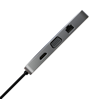Stasiun Dok Thunderbolt HD-MI USB 3.0 USB2.0 SD TF RJ45, Frekuensi Audio 3,5 Mm USB C Pd Hub Model Pribadi 10 In 1