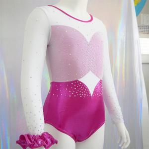 <span class=keywords><strong>Justaucorps</strong></span> métallisé à manches longues pour femmes vêtements de danse vêtements de Performance <span class=keywords><strong>justaucorps</strong></span> combinaison de gymnastique - Product Image 2