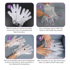 Private Label Whitening Paraffin Lavender Collagen Disposable Moisture Skin Care Foot And Hand Mask