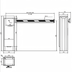Tengda Điện Bãi Đậu Xe Hàng Rào Cổng Động Cơ Điện An Ninh Bãi Đậu Xe Bùng Nổ Hàng Rào Cổng Động Cơ 24V DC Không Chổi Than Bùng Nổ Hàng Rào - Product Image 6