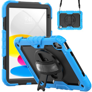 Funda protectora de pantalla resistente para <span class=keywords><strong>iPad</strong></span> de 10. ª generación de 10,9 pulgadas, cinturón de hombro con soporte giratorio integrado 360 - Product Image 1
