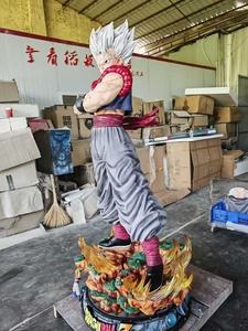 Estatua de Resina de Alta Calidad de <span class=keywords><strong>Dragon</strong></span> <span class=keywords><strong>Ball</strong></span> Z Gogeta Ultra Instinct, Escultura de Goku Pintada a Mano, Figura Coleccionable de Anime Grande - Product Image 3
