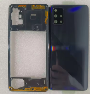 กรอบตรงกลางและฝาหลังสำหรับ <span class=keywords><strong>Samsung</strong></span> Galaxy A71 <span class=keywords><strong>2020</strong></span> A715 A715F ฝาครอบเฟรมกลาง + ฝาหลังแบตเตอรี่พร้อมเลนส์ - Product Image 4