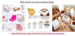 Hộp bánh trắng tùy chỉnh cho bánh sinh nhật đám cưới hộp giấy trắng hộp bánh cưới - Product Image 3