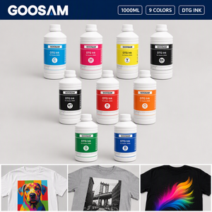 Tinta DTG de Alta Calidad en 9 Colores, Recarga a Granel Compatible con Impresora Brother GT3, para Impresión Directa en Camisetas, Venta al Por Mayor - Product Image 1