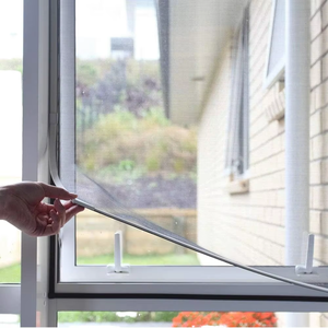 Mosquitera Moderna para Ventanas de Fibra de Vidrio, Ajustable, Autoadhesiva, con Diseño de Gancho y Bucle, Resistente al Fuego, para Uso en Hoteles y Hogares, 3 Años de Garantía - Product Image 1