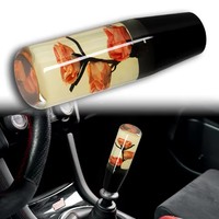Tuas Persneling Mobil Modifikasi Transparan Motif Bunga Bawah Air 10-20cm, Gaya Fashion, Racing Gear Shifter Lever Stick