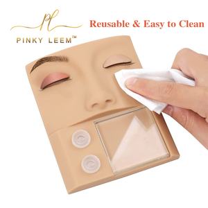 Pinky leem New Style 2 in 1 Mannequin <b>Head</b> Lash Practice Kit Lash Mannequin <b>Head</b> Eyelid Tools - Product Image 6