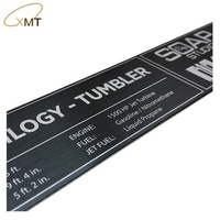 Professionnel anodisé/oxydation Art Design Plaque signalisation laiton acier inoxydable atout étiquette étiquette métal Logo plaque métallique
