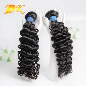 Guangzhou DK High Quality Cuticle Aligned Malaysian Hair,Deep Curl Human Hair Weave 10-40" Inches Can Be Dyed