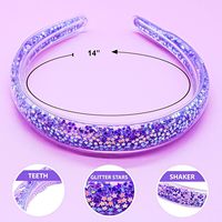 Bandeaux pour enfants Transparent plastique coloré coulant paillettes étoiles mode doux brillant enfants bébé filles Sequin bandeaux