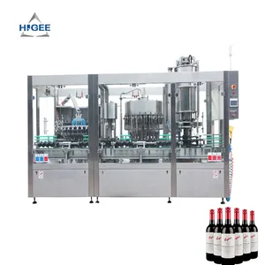 Higee garrafa de vidro automática, tipo monoblock, frutas, vinho, liquidificação, planta, máquina de enchimento