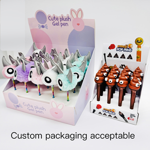 H-TONE bomboniere per bambine soffice Pom Pom unicorno penna per ragazze creatura preferita delle fiabe regalo per festa di Natale - Product Image 6