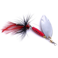 Leurre de pêche HENGJIA 7cm 8.4g, cuillère de pêche, leurre nageur, Isca, leurre artificiel pour truite, cuillères métalliques à paillettes, leurre de pêche