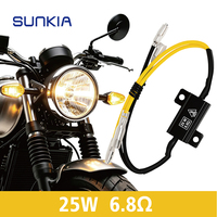 Decodificador de Señales de Giro LED de 25W 6.8/8/10 Ohmios, Accesorios LED para Motocicleta, Resistencias para Lámparas de Señalización