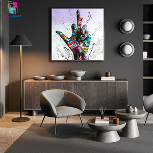 UNIART gesto ispiratore Graffiti arte stampa su tela poster e <span class=keywords><strong>stampe</strong></span> Hip Hop pittura su tela arte murale <span class=keywords><strong>per</strong></span> <span class=keywords><strong>soggiorno</strong></span> - Product Image 1
