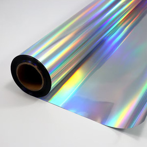 Rouleau de pellicule holographique souple et imperméable pour laminage à froid, 50 mètres, A4, effet verre brisé, <span class=keywords><strong>film</strong></span> transparent BOPP, pour carnet personnalisé - Product Image 2
