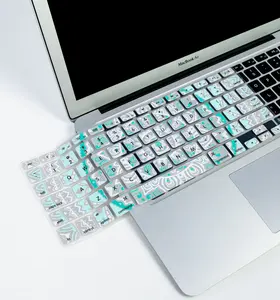 Aangepaste Taal Toetsenbord Covers Siliconen Toetsenbord Beschermer Voor Macbook Pro Touch Bar, Arabische Toetsenbord Cover