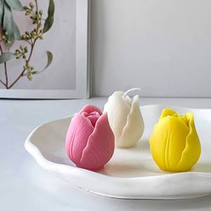 跨界情人节DIY郁金香大豆蜡手工环保香薰蜡烛长燃大气节日礼物 - Product Image 3