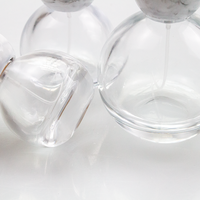 Flacon de parfum vide de luxe en verre, rechargeable, 30ml, 50ml, 100ml, pour voyage, avec bouchon, idéal pour mascara et perruques - Vente en gros personnalisée