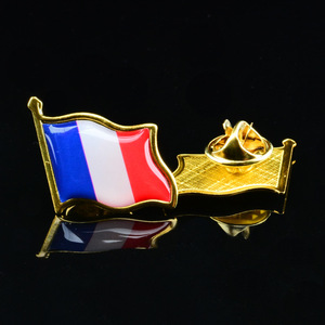 Épinglette rectangulaire en métal avec drapeau national de Nouvelle-Zélande, motif dessin animé peint, impression découpée pour la <span class=keywords><strong>publicité</strong></span> - Product Image 3