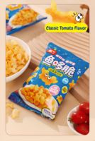 Biscuits soufflés en forme de poisson, sans gras trans, non frits, en gros, pour la consommation, à base de pommes de terre extrudées et soufflées