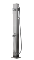 Ensemble de colonne de douche extérieure moderne en acier inoxydable avec douchette
