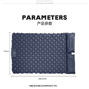 OEM Custom Logo Inflatable Camping Sleeping <b>Pad</b> Wholesale, Ultralight TPU Outdoor Mattress with Built-in Pump, - Product Image 3