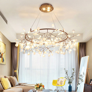 Luz <span class=keywords><strong>colgante</strong></span> de luciérnaga nórdica, decoración interior, luz <span class=keywords><strong>colgante</strong></span> LED para lámparas de sala de estar, candelabro creativo moderno de lujo - Product Image 1