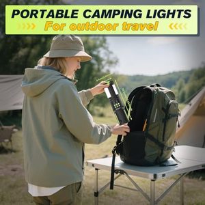 Led Portable Work Light <b>Usb</b> Charging Camping <b>Lamp</b> Fold Rechargeable Fishing Emergency Stand Flood Light - Product Image 5