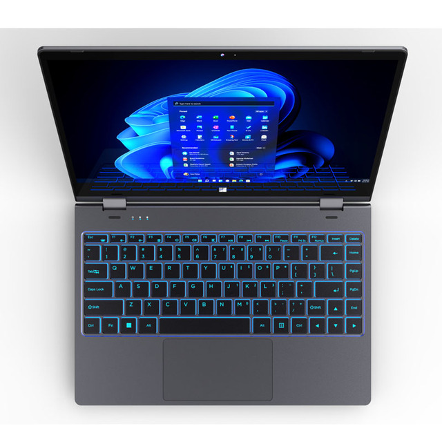 Oem Yoga Laptop 14.1 Inch Intel Processor Alder Lake-N N100 4 Cores Ddr4 32Gb Ram 2Tb Ssd Window 11 Pro Grey Slim Mini Laptop