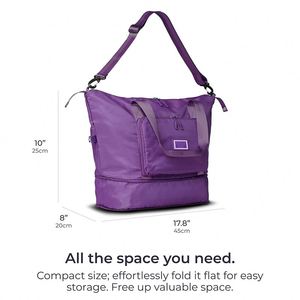 Custom Logo Sports Gym Travel Overnight Foldable Carry on Duffle <b>Bags</b> Women Beach <b>Tote</b> <b>Bag</b> - Product Image 2