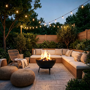 Hot Selling Products Round <b>Fire</b> <b>Pit</b> Bowl Metal <b>Wood</b> <b>Burning</b> Fireplace for Outdoor Patio Backyard Camping Use - Product Image 6