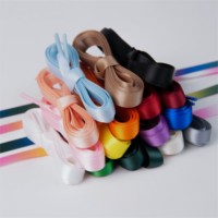 Lacets de chaussures en ruban de satin personnalisés pour baskets Lacets en satin plats personnalisés en soie